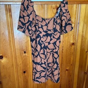 A New Day Black and Brown Mini Dress